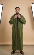 Moroccan Winter Djellaba - Green (Wool)