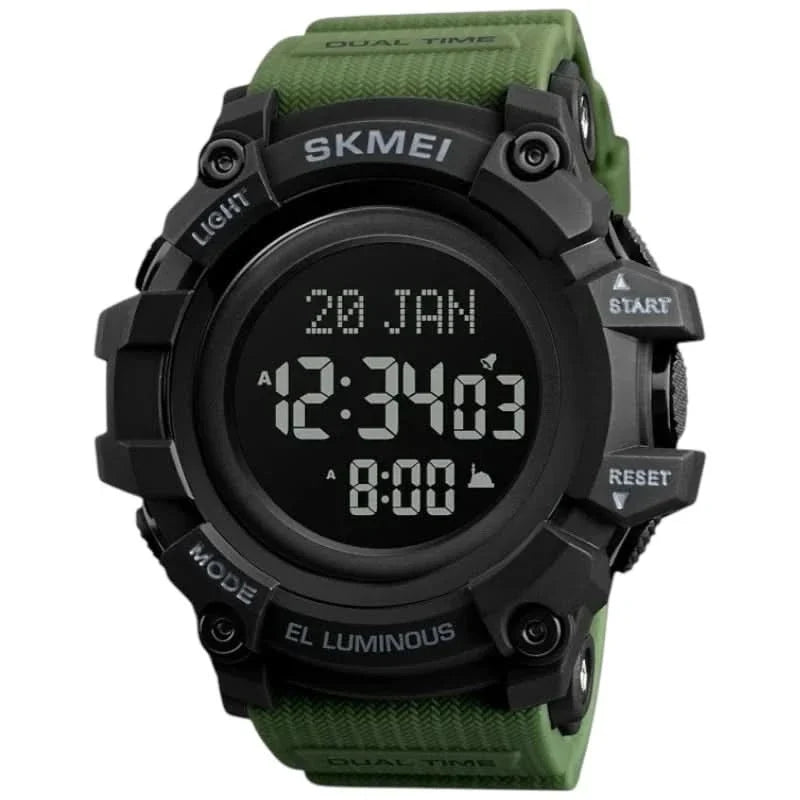 SKMEI 1680 Islamic Prayer Sport Watch Rubber Strap