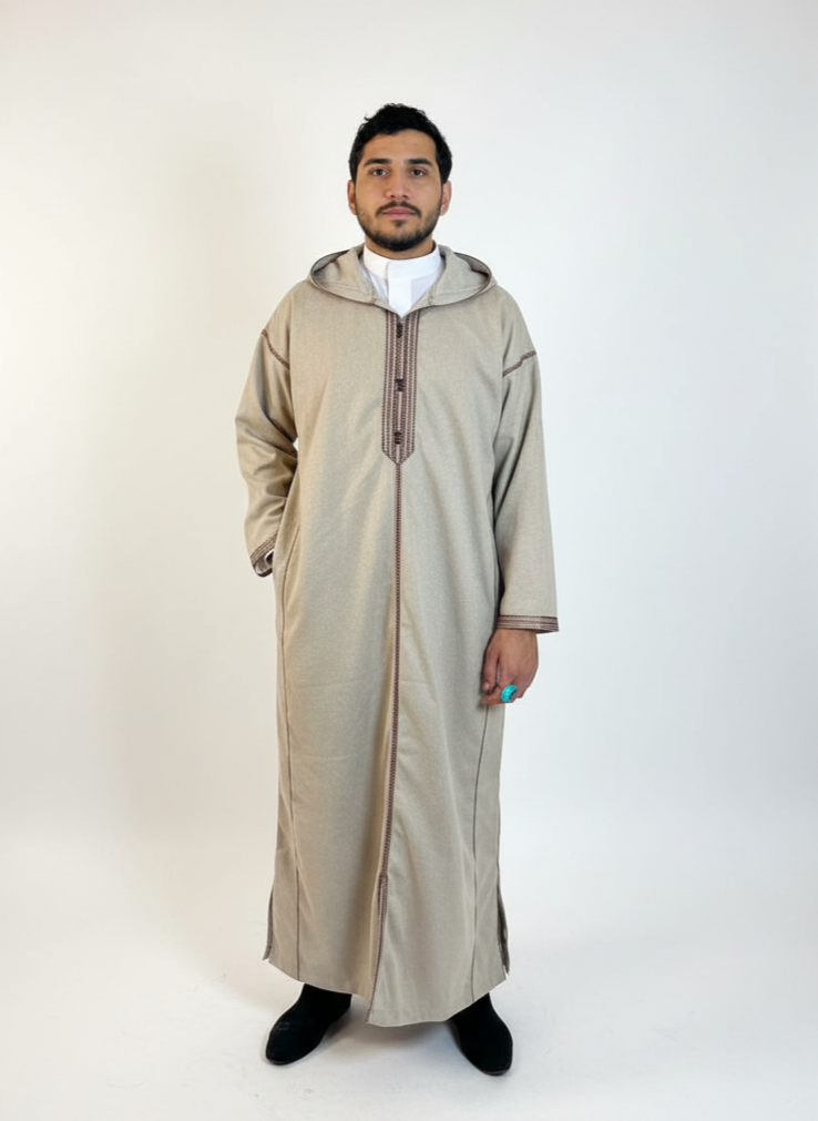 Moroccan Winter Djellaba - Beige